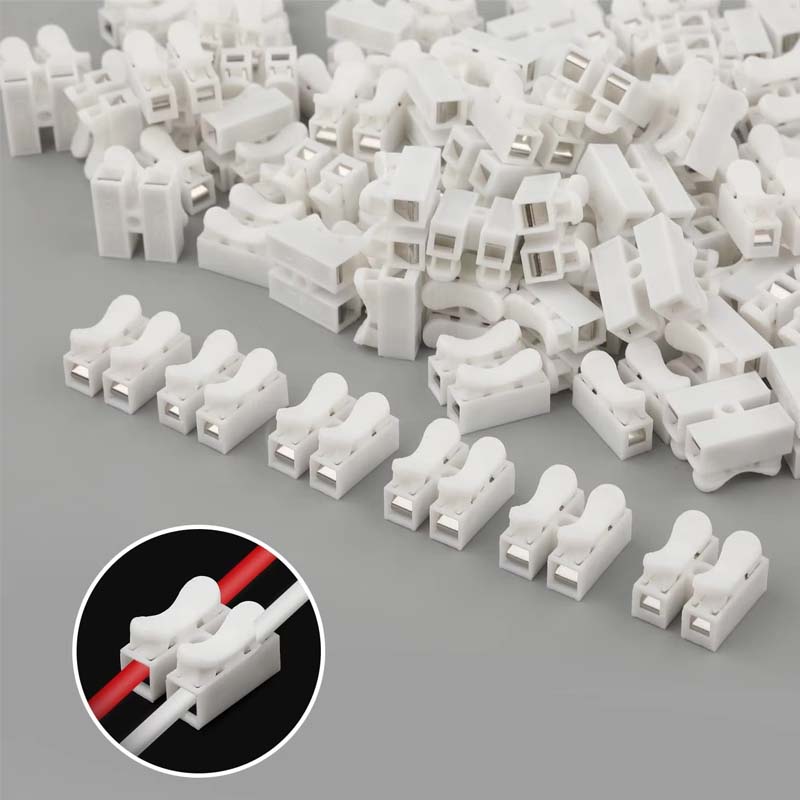 Threadless Push Pin - 50 個プッシュクイックワイヤーケーブル CH2 コネクタ 10A 220V