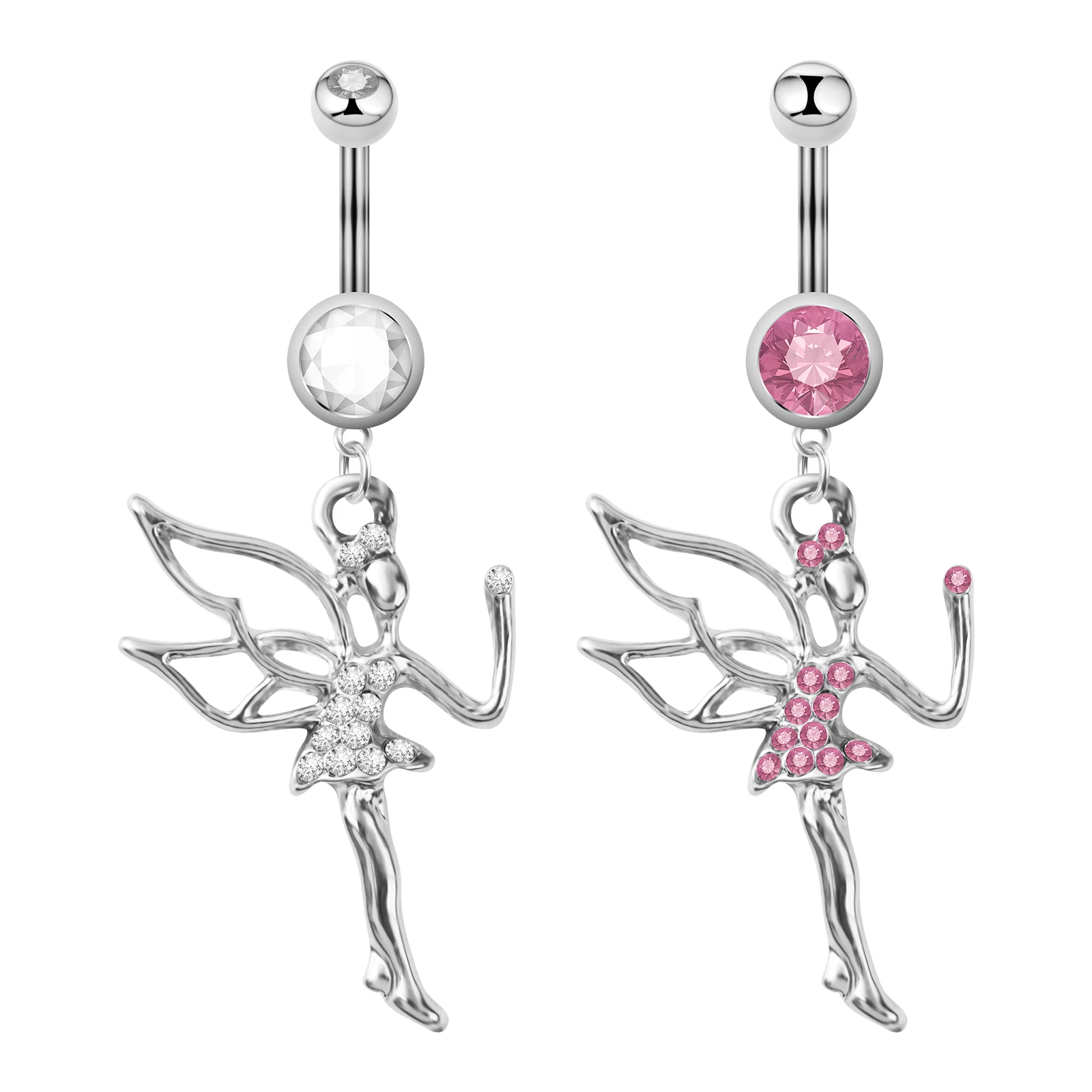 Body Jewelry Europe - 妖精のバレエダンサーのへそリング,人気のキュートでキュートなジュエリー,ヨーロッパとアメリカのファッションジュエリー
