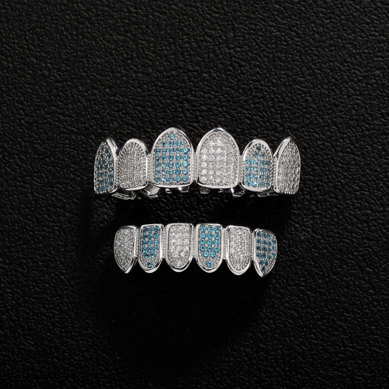 Body Jewelry Real Diamonds - 新作高級ラグジュアリーフルダイヤモンドメッキ本金ジルコニア歯列矯正器具 人気ハロウィン吸血鬼牙ヒップホップ歯列矯正器具 流行の男性向けギフト