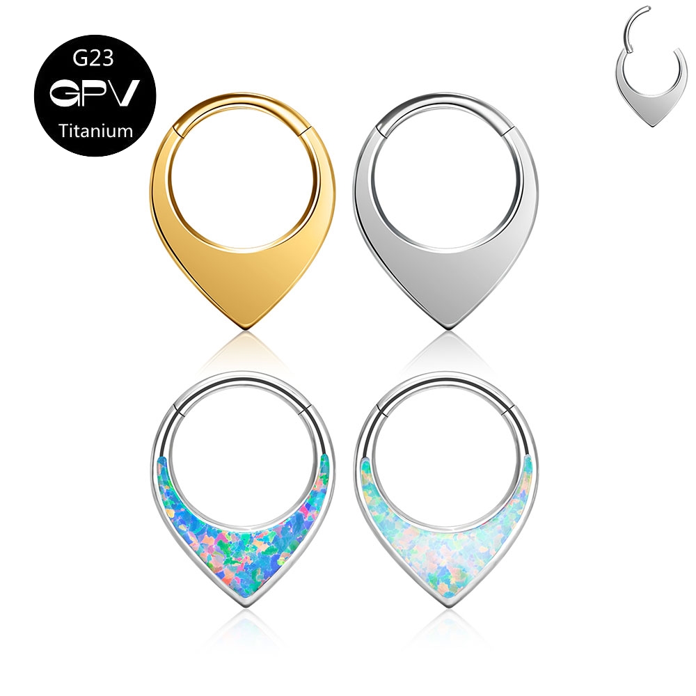 Body Jewelry Manufacturers - ウォータードロップパールノーズリング、男性と女性の穴あきジュエリー、メーカーによる卸売イヤリング、g23、f136