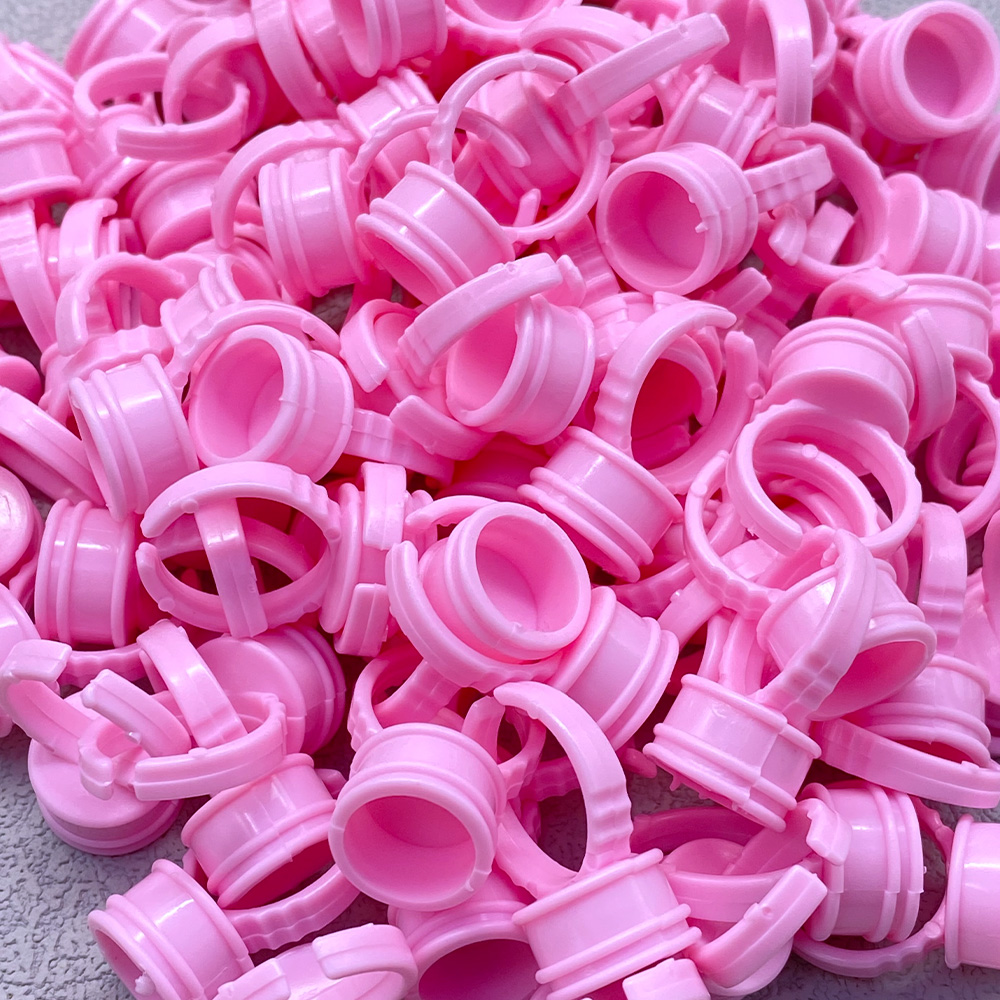 100 個使い捨て接着剤リングカップまつげファンタトゥー顔料 - Body Jewelry Tattoo のレビューと価格