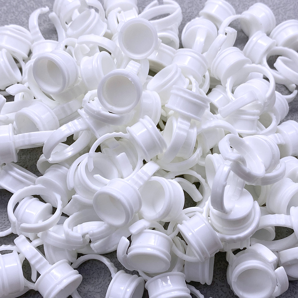 100 個使い捨て接着剤リングカップまつげファンタトゥー顔料 - Body Jewelry Tattoo のレビューと価格