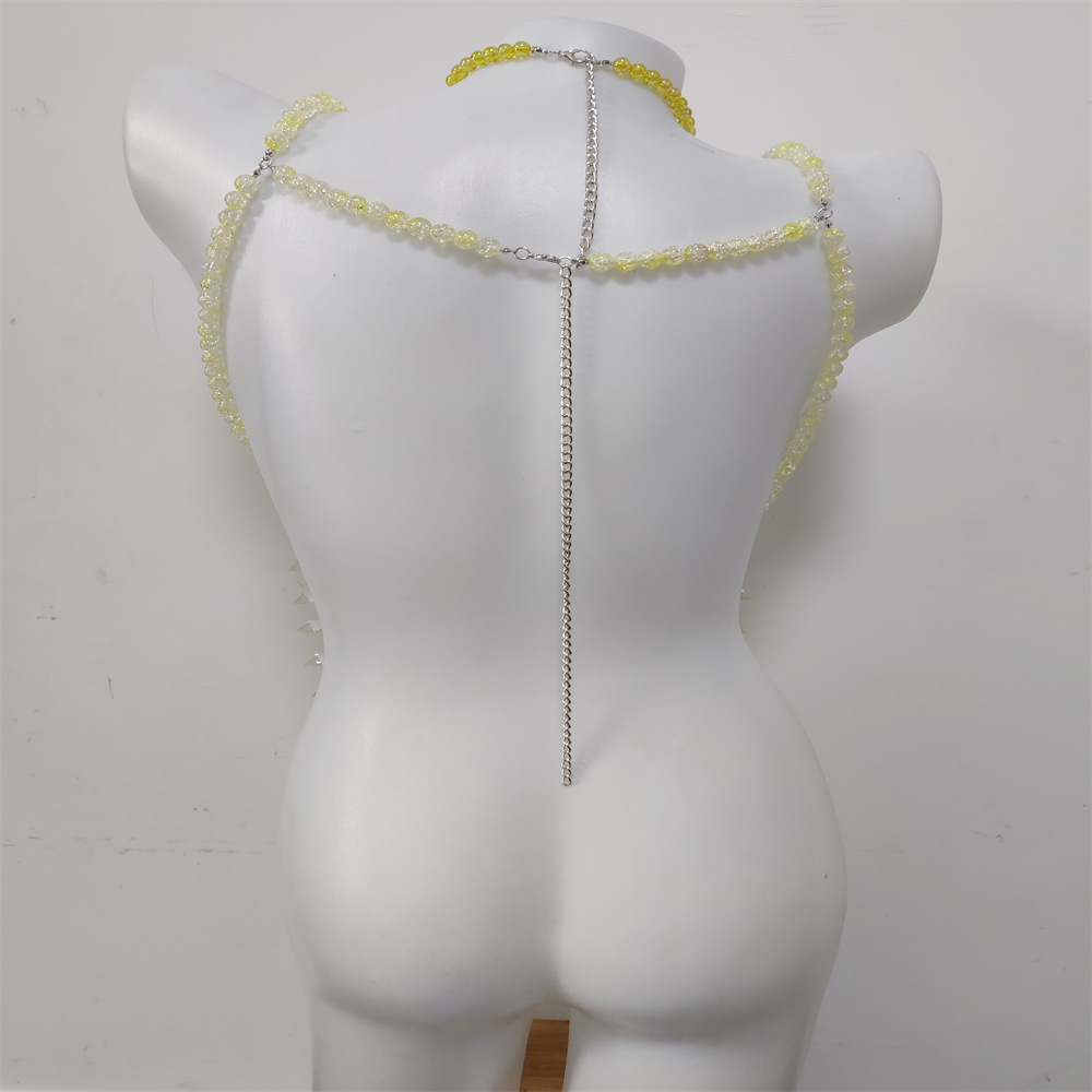 女性用アクリル多層スパイスチューブトップ、手作りパールボディ - Body Jewelry Europe のレビューと価格