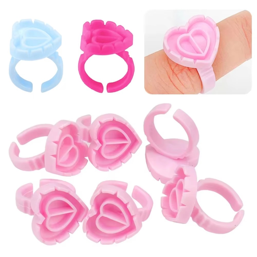 100 個使い捨てまつげ接着剤リングカップタトゥー顔料ホルダ - Body Jewelry Tattoo のレビューと価格