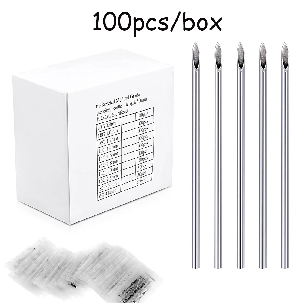 10-1000 個ボディピアス針 10 グラム 12 グラム - Body Jewelry Tool のレビューと価格