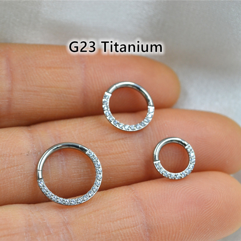 10 ピース/ロット G23 チタンノーズシームレスヒンジセ - Clicker Ring Seamless のレビューと価格