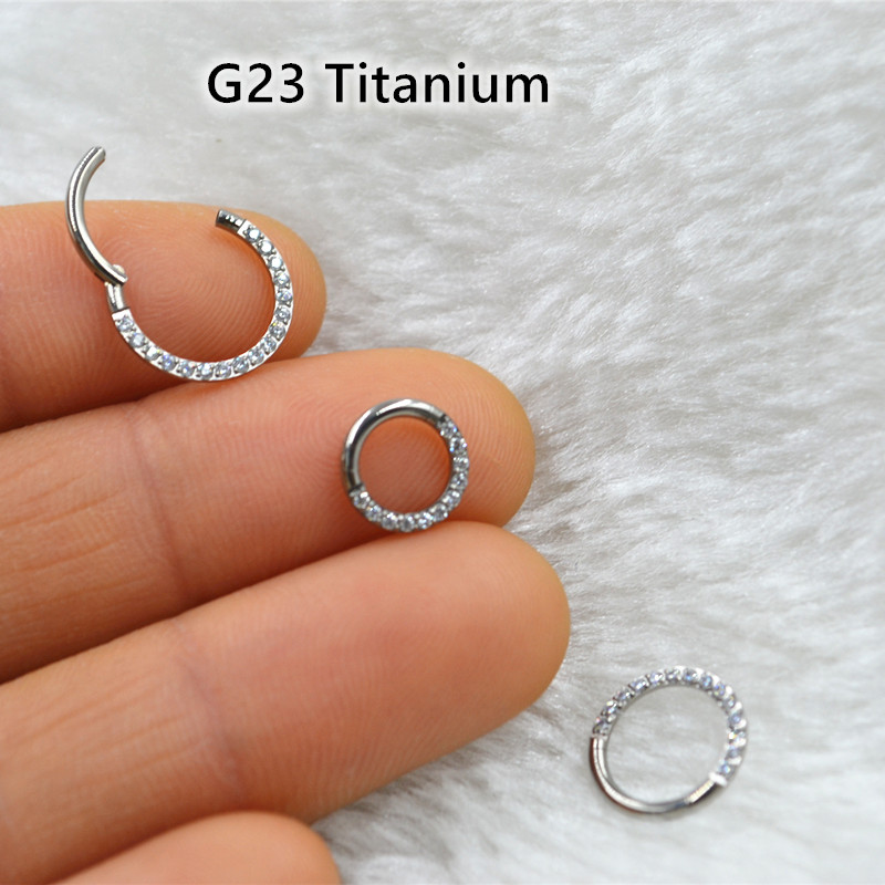10 ピース/ロット G23 チタンノーズシームレスヒンジセ - Clicker Ring Seamless のレビューと価格