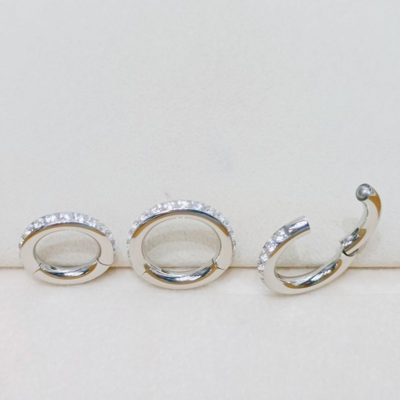 10個入り 3mm 4mm 5mm ゲージ サージカルステン - Clicker Ring Seamless のレビューと価格