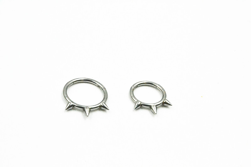 50 ピース/ロットシームレスヒンジセグメントリングセプタム - Clicker Ring Seamless のレビューと価格