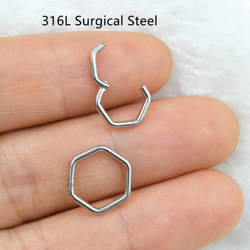 50 ピース/ロット 316L サージカルスチールシームレス - Clicker Ring Seamless のレビューと価格