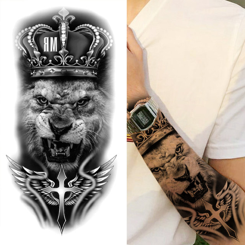 男性と女性のための一時的な入れ墨のステッカー,大きな虎,ライ - Body Jewelry Tattoo のレビューと価格