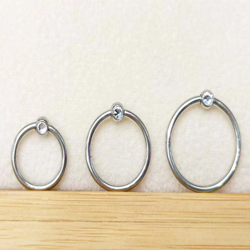 50 ピース/ロット 316 サージカルスチール宝石鼻耳シー - Clicker Ring Seamless のレビューと価格