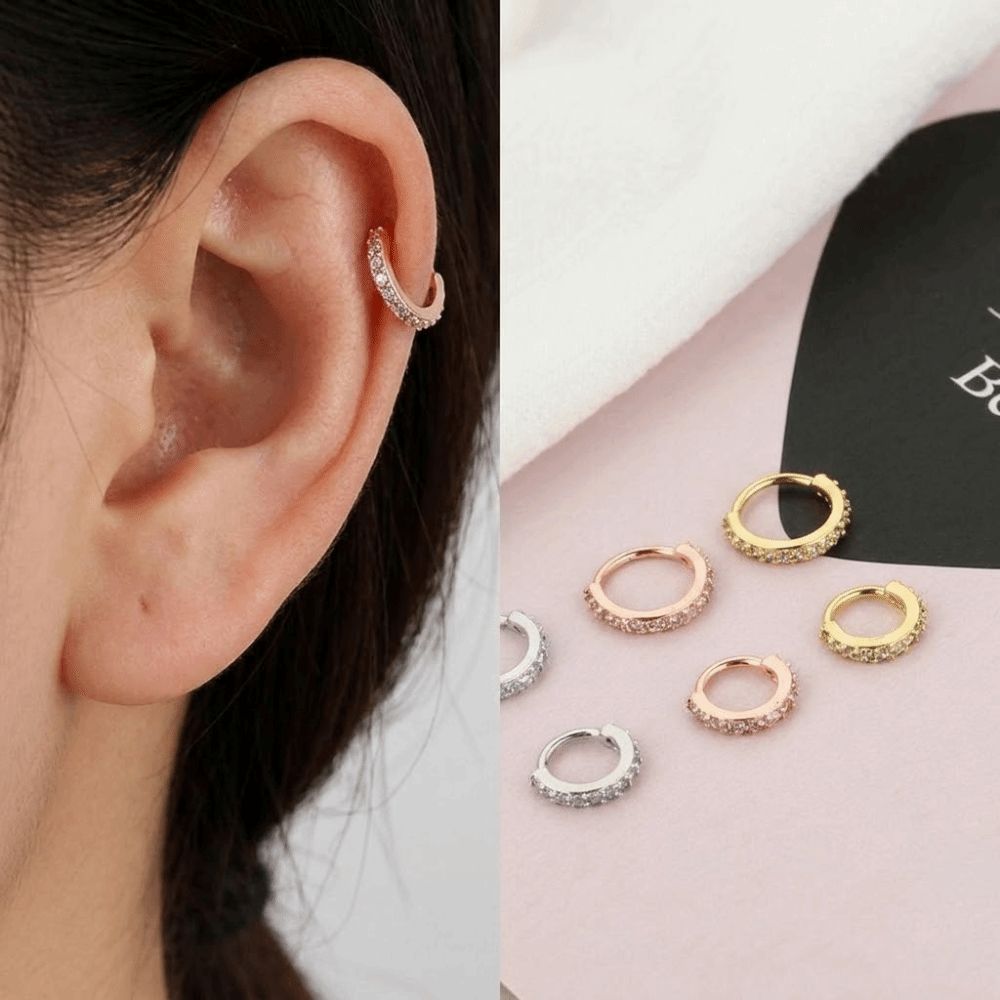 パンク ラウンド キュービックジルコニア ノーズリング 低ア - Body Jewelry Europe のレビューと価格