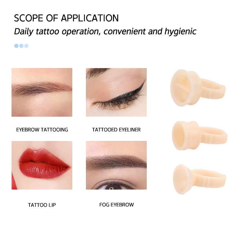 100/1000 個 Microblading 顔料接着剤リ - Body Jewelry Tattoo のレビューと価格