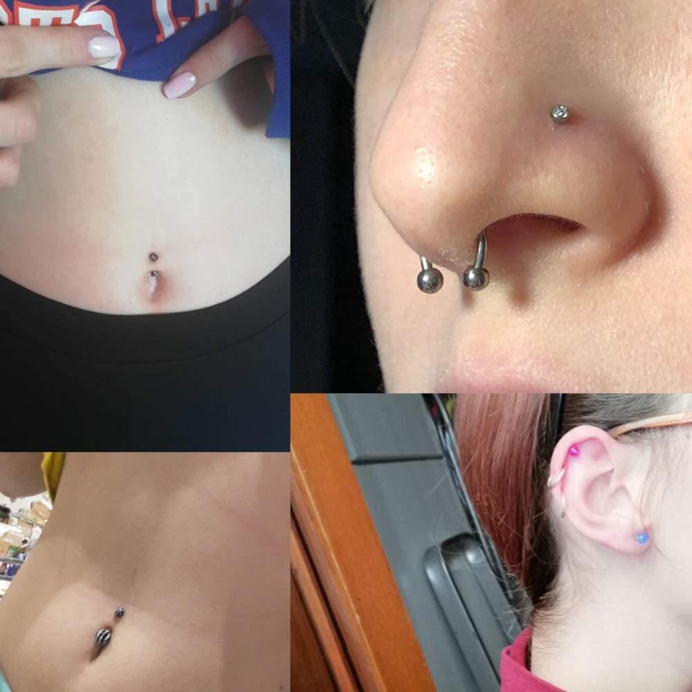 150/140/85/70/42個入りボディピアスキット ジ - Body Jewelry Tattoo のレビューと価格