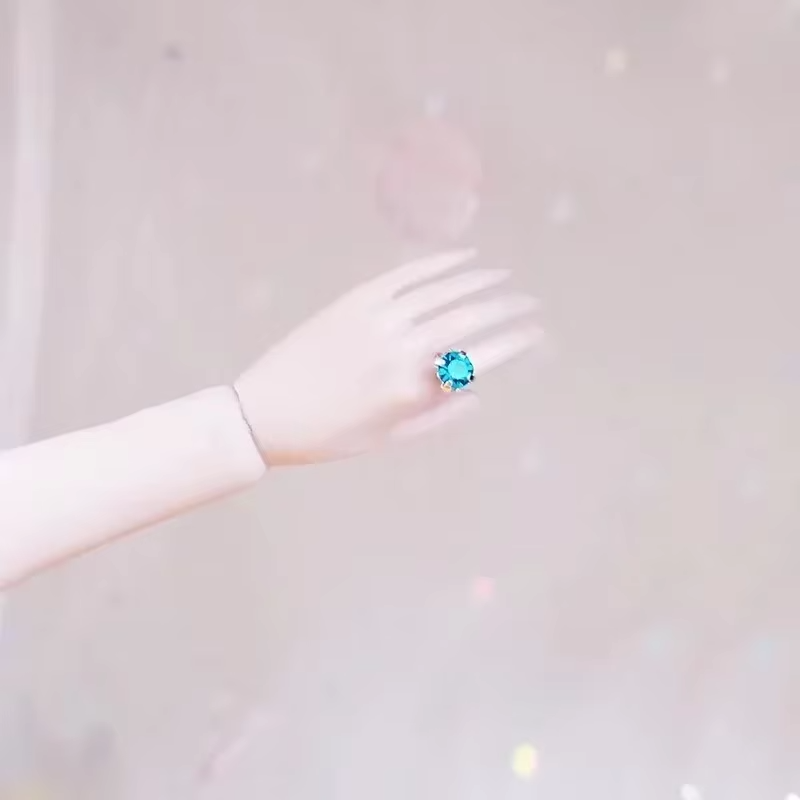 1/6 スケールダイヤモンドリングモデルメタルジュエリー指輪 - Body Jewelry Real Diamonds のレビューと価格