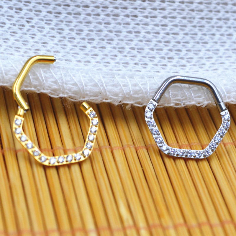 シームレス外科用鋼セグメントリング,鼻クリッカー,耳軟骨フー - Clicker Ring Seamless のレビューと価格