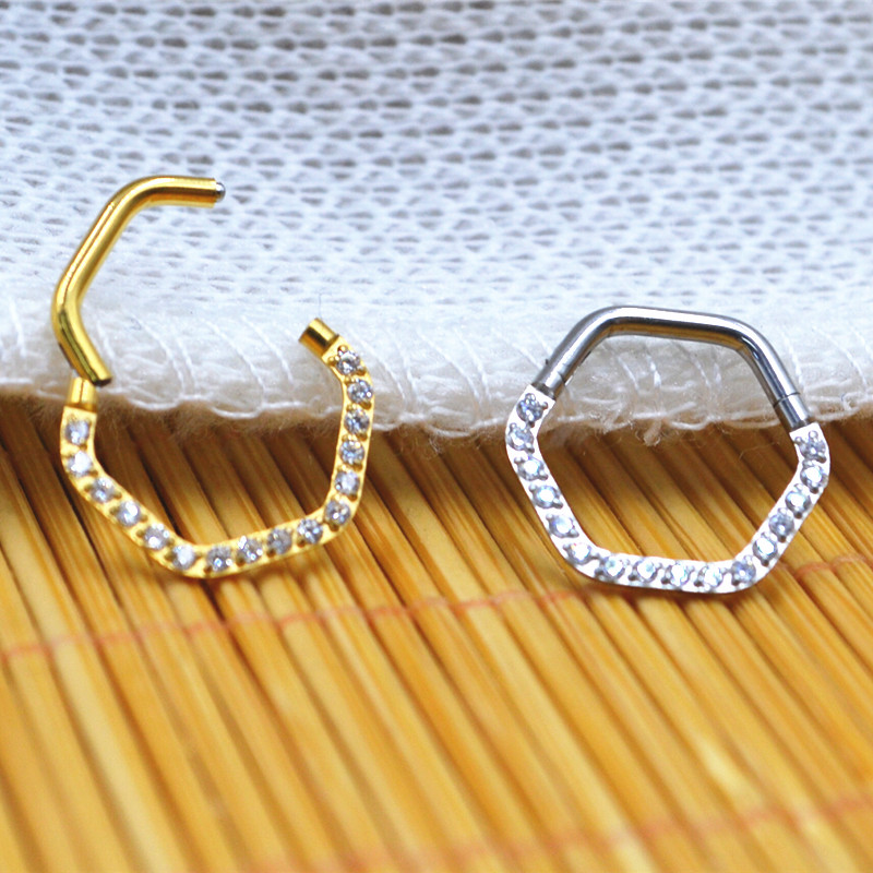 シームレス外科用鋼セグメントリング,鼻クリッカー,耳軟骨フー - Clicker Ring Seamless のレビューと価格