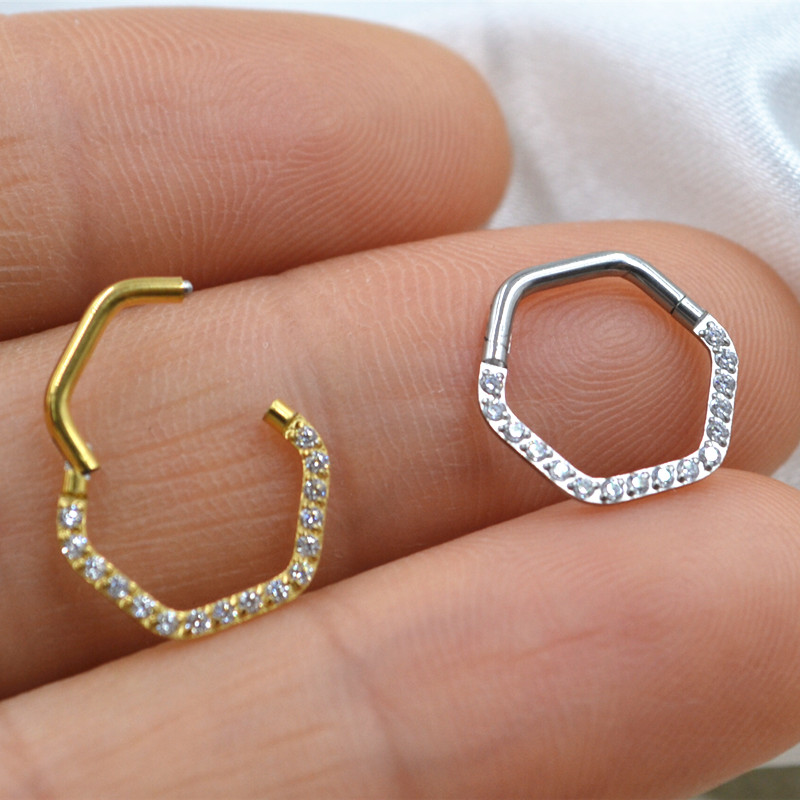 シームレス外科用鋼セグメントリング,鼻クリッカー,耳軟骨フー - Clicker Ring Seamless のレビューと価格