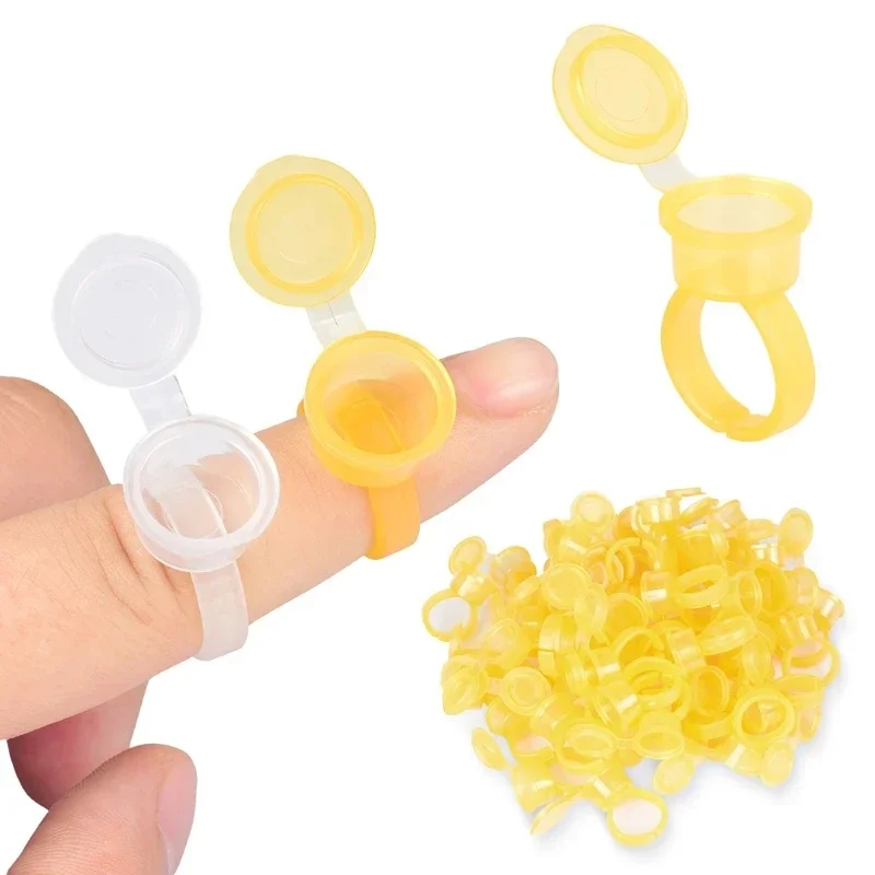 50 個タトゥー顔料インクリングカップまつげ拡張接着剤ホルダ - Body Jewelry Tattoo のレビューと価格