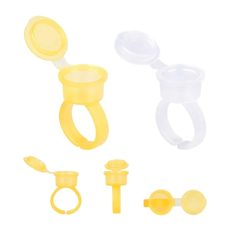 50 個タトゥー顔料インクリングカップまつげ拡張接着剤ホルダ - Body Jewelry Tattoo のレビューと価格