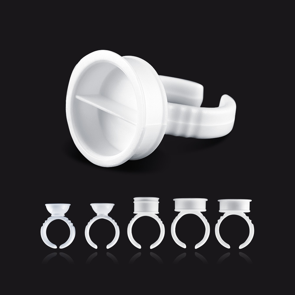 使い捨て 100 個プラスチック顔料リング眉毛アートメイク  - Body Jewelry Tattoo のレビューと価格