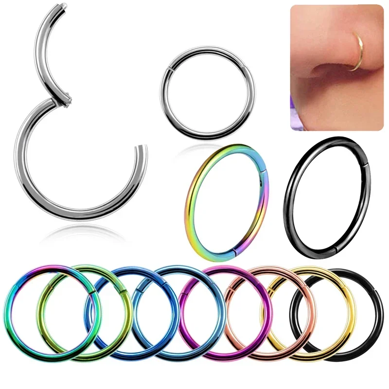 5pc 6/8/10 ミリメートルノーズリングヒンジクリッカ - Clicker Ring Seamless のレビューと価格