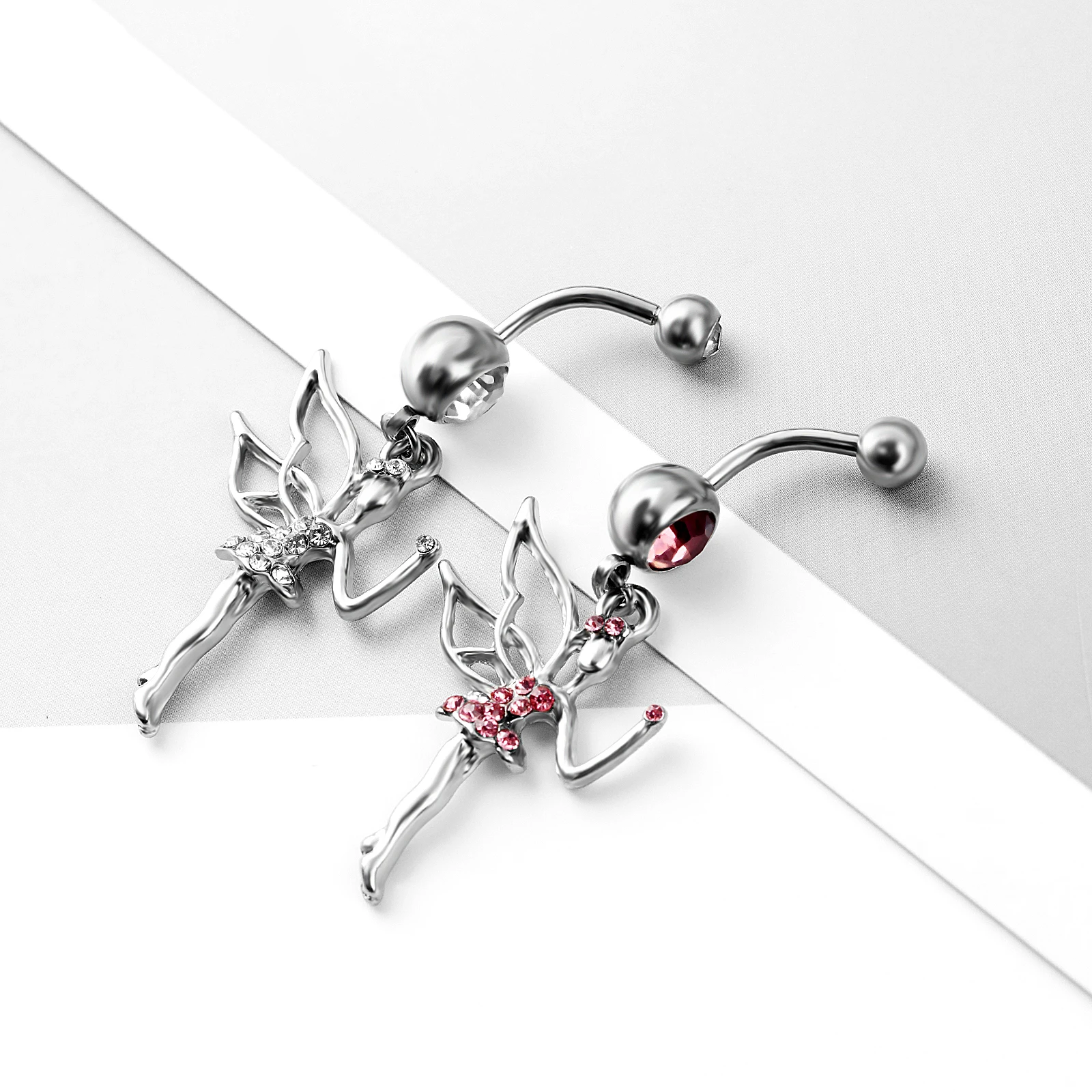 妖精のバレエダンサーのへそリング,人気のキュートでキュートな - Body Jewelry Europe のレビューと価格