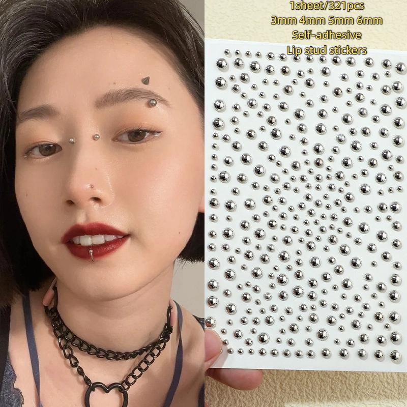 321 個非ピアスリップスタッドステッカー自己粘着防水再利用 - Body Jewelry Lip Ring のレビューと価格