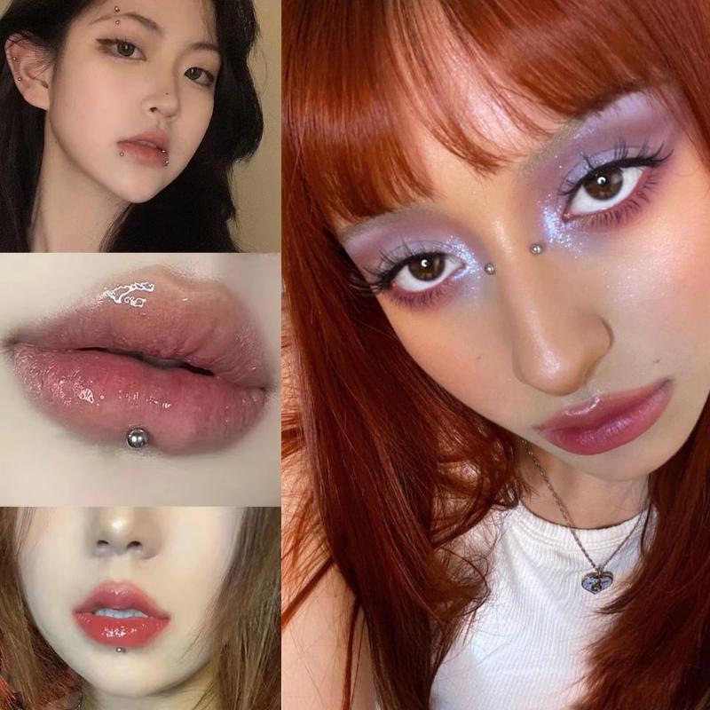 321 個非ピアスリップスタッドステッカー自己粘着防水再利用 - Body Jewelry Lip Ring のレビューと価格