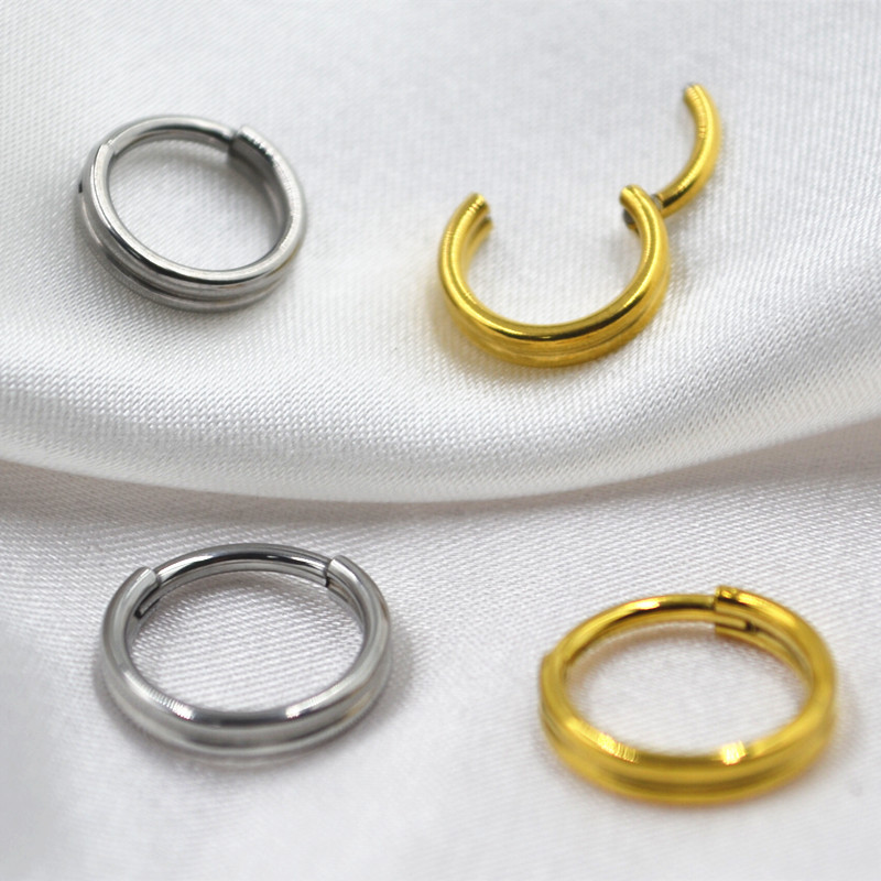 20個入り 316Lステンレス鋼製 ピアス ヒンジ付き シー - Clicker Ring Seamless のレビューと価格