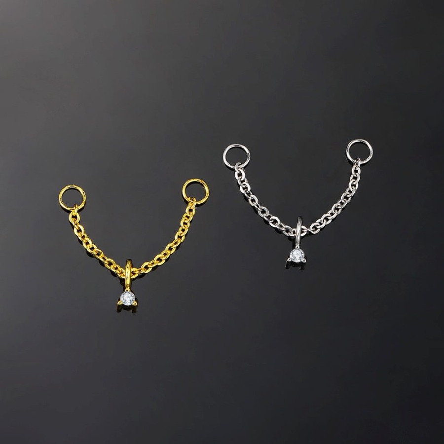 ヨーロッパとアメリカの女性向け、鋭い骨型のジルコンタッセルチ - Body Jewelry Europe のレビューと価格
