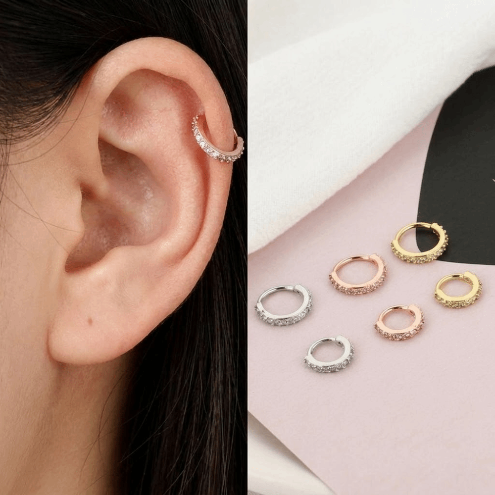 パンク ラウンド キュービックジルコニア ノーズリング 欧米 - Body Jewelry Europe のレビューと価格
