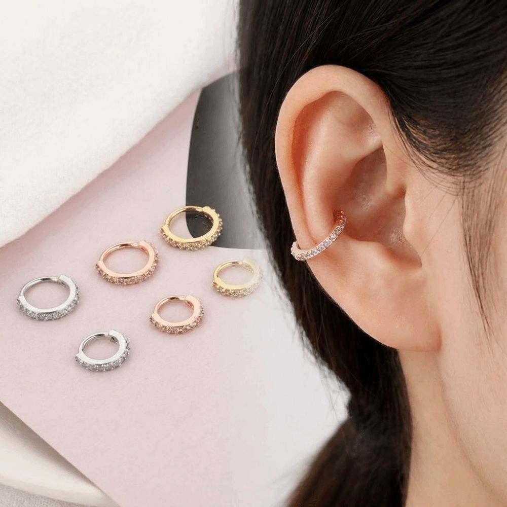 パンク ラウンド キュービックジルコニア ノーズリング 欧米 - Body Jewelry Europe のレビューと価格