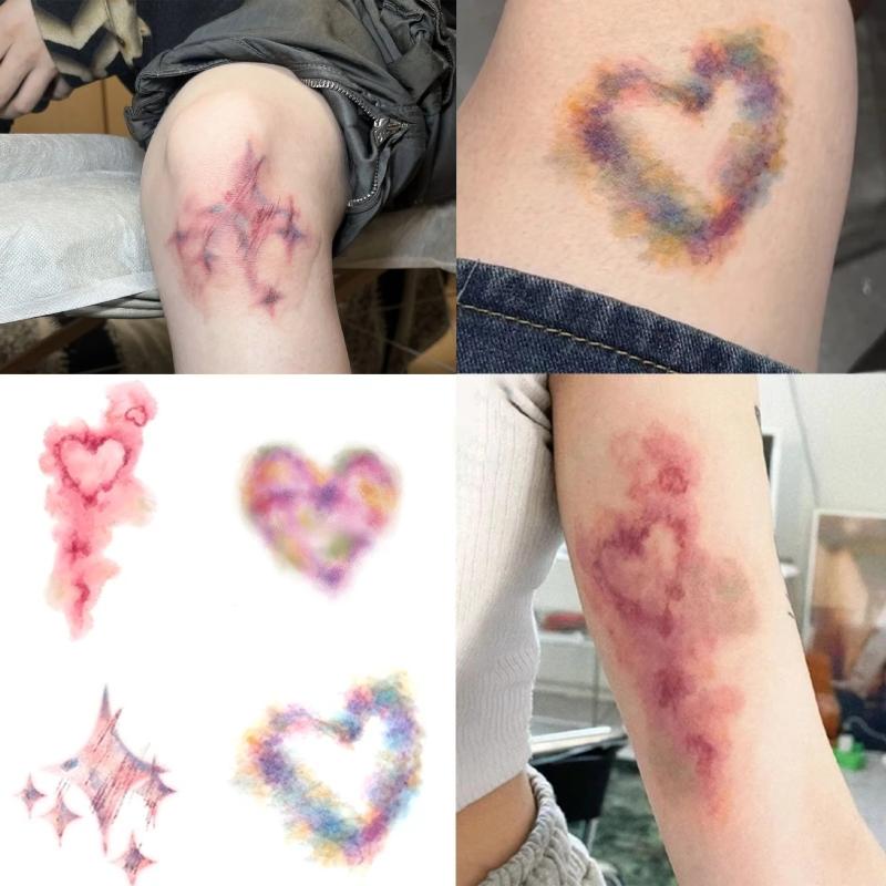 4 枚のハロウィン傷あざ一時的なタトゥーコスプレ防水腕足首傷 - Body Jewelry Tattoo のレビューと価格