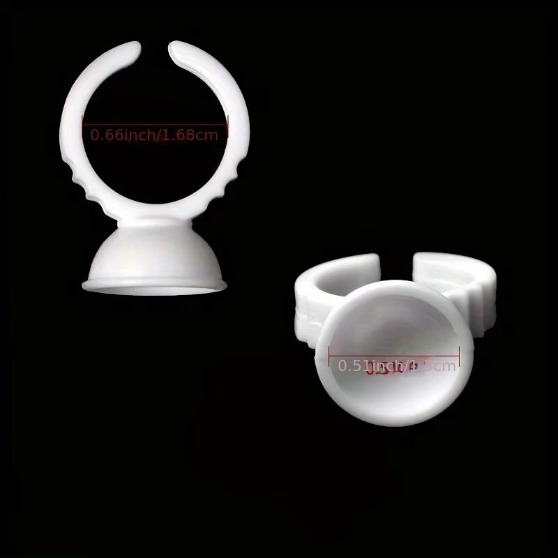 使い捨てホワイトグルーホルダーリング、グルートレイ、眉毛タト - Body Jewelry Tattoo のレビューと価格