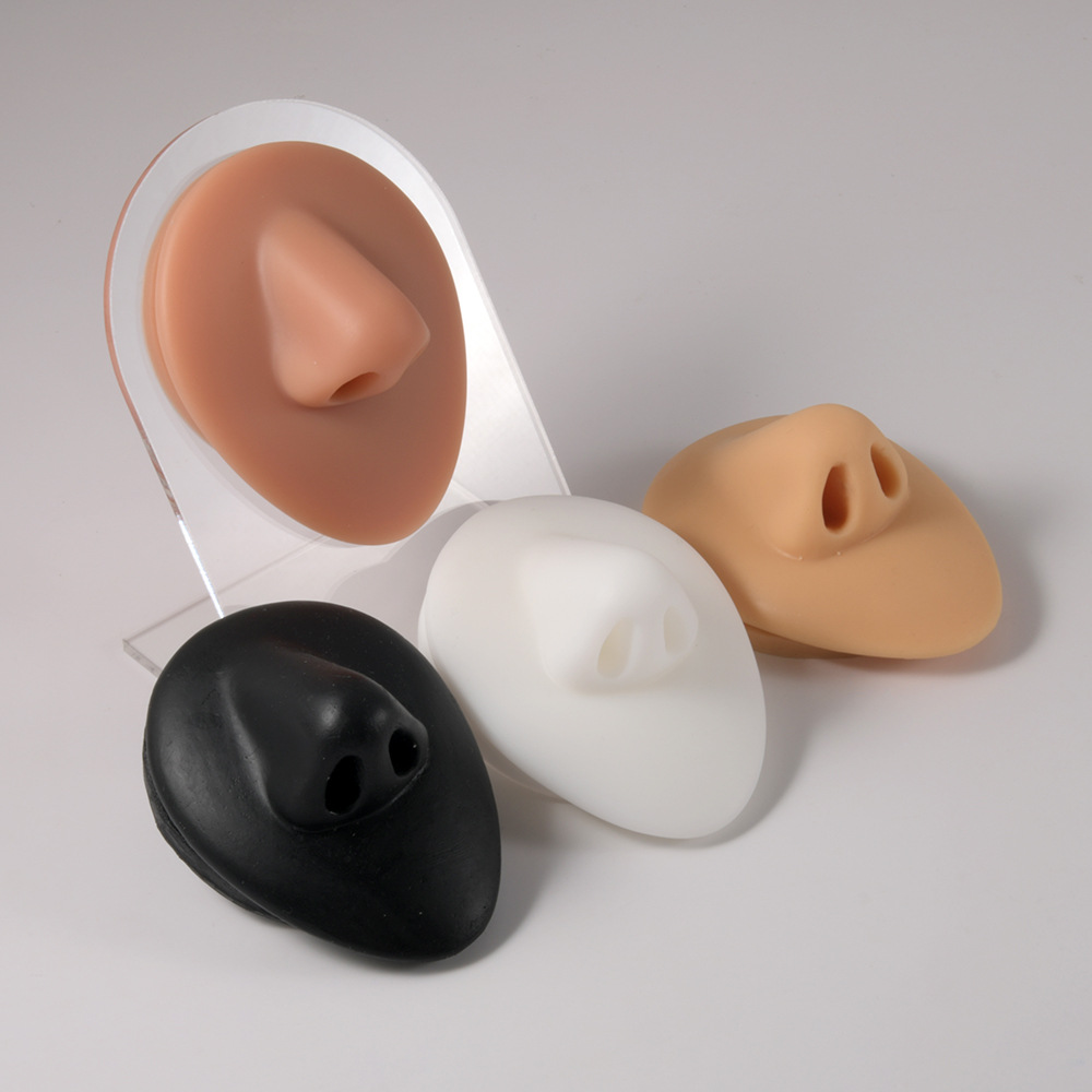 1PC ソフトシリコーンシミュレーション 1:1 耳鼻へそ乳 - Body Jewelry Tool のレビューと価格