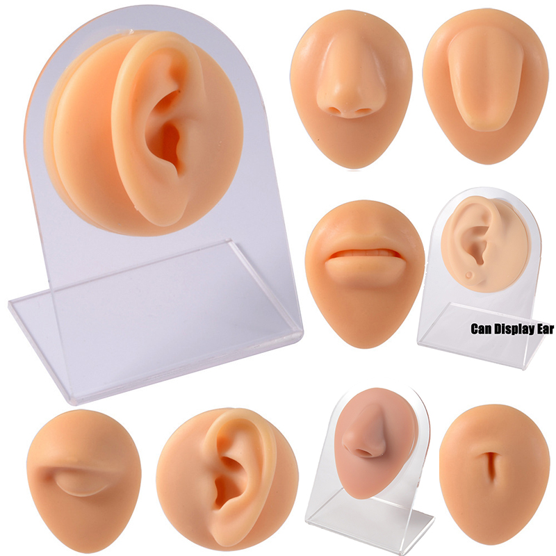 1PC ソフトシリコーンシミュレーション 1:1 耳鼻へそ乳 - Body Jewelry Tool のレビューと価格