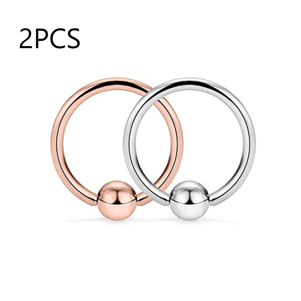 ステンレス鋼ヒンジシームレスセプタムフープ鼻リング馬蹄リング - Clicker Ring Seamless のレビューと価格