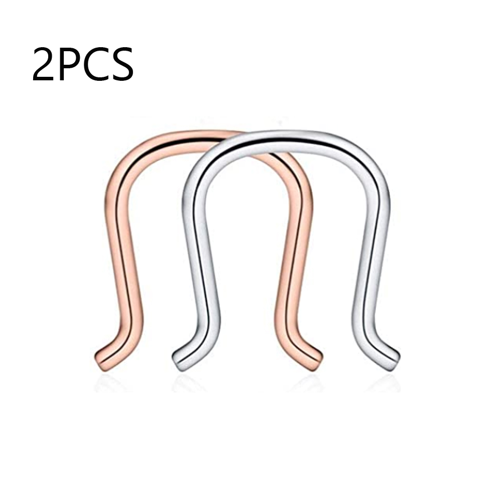 ステンレス鋼ヒンジシームレスセプタムフープ鼻リング馬蹄リング - Clicker Ring Seamless のレビューと価格